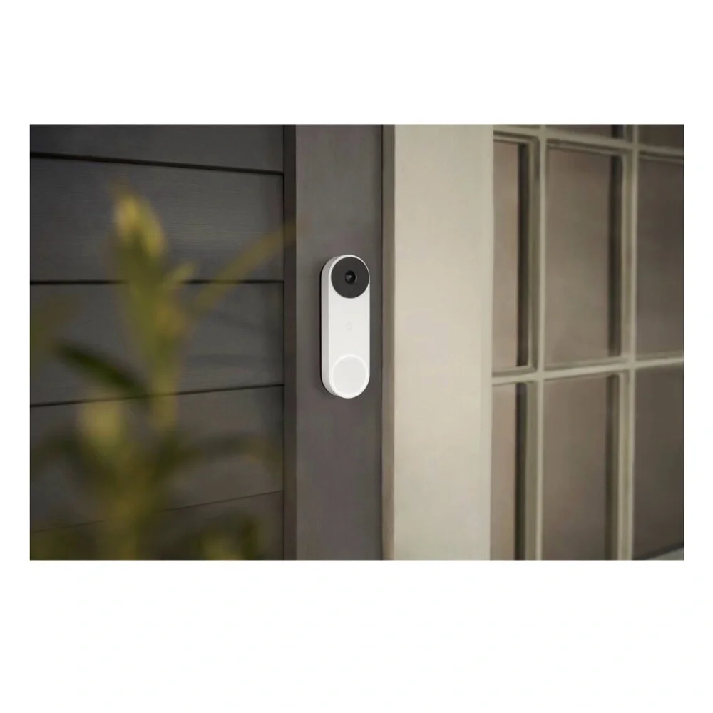 Google - Nest Doorbell Wired (2nd Generation) - Snow